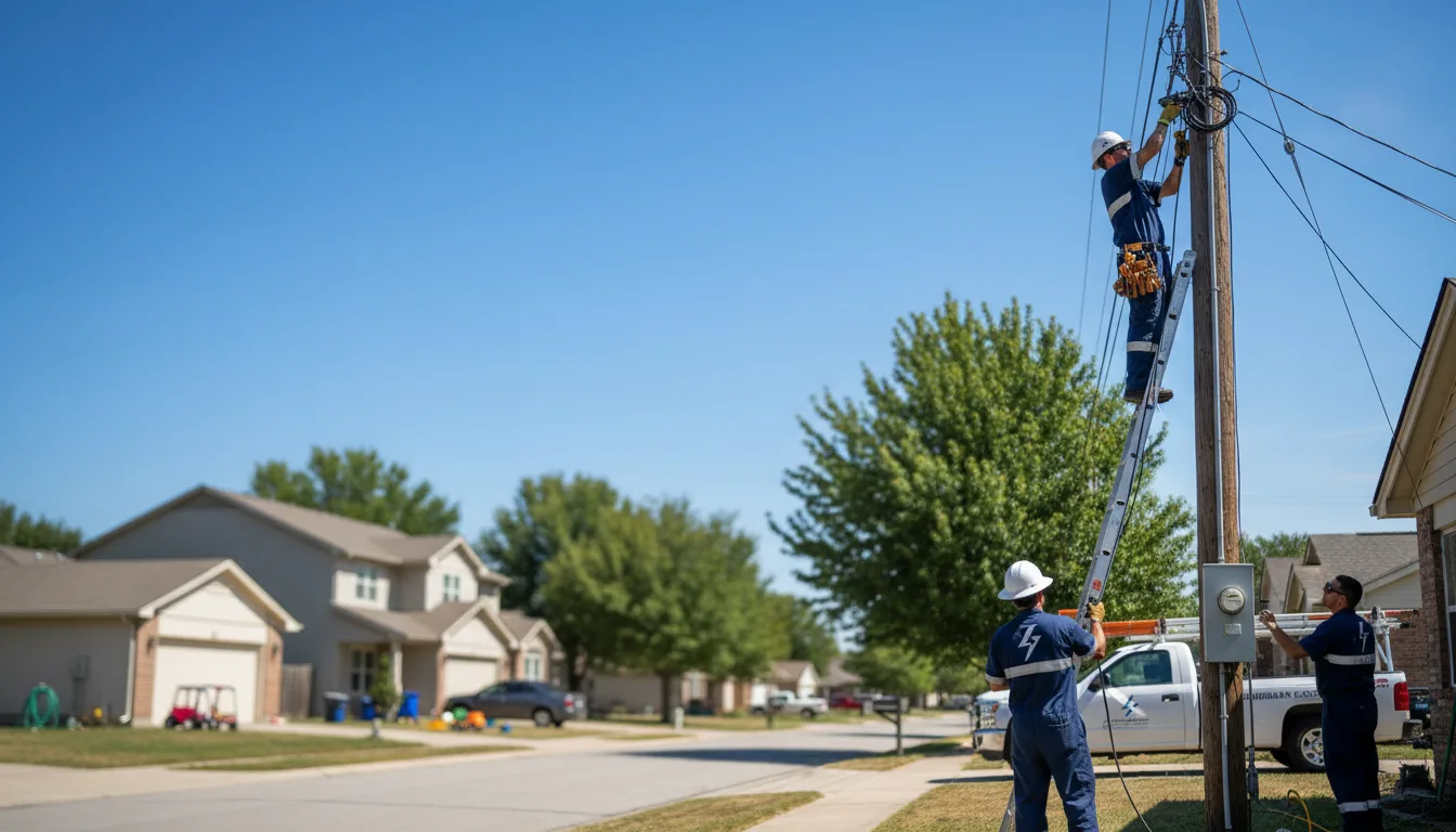 Residential electrician providing installation services in Prairie Home, MO